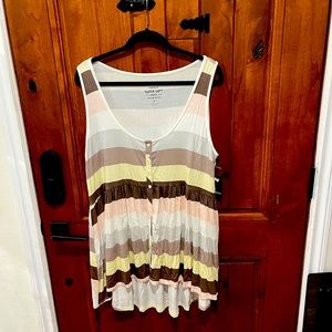 Brand new plus size tank stripes